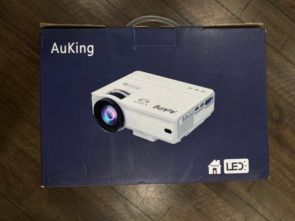 AuKing Mini Projector Model M8-F 1080P Full HD Portable Home Theater HDMI USB